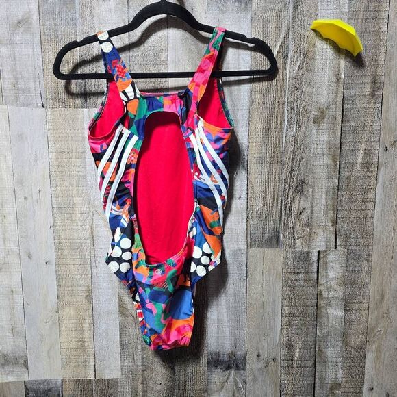Adidas Farm Rio Abstract Floral One Piece Swimsuit NWT - Picture 4 of 9